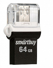USB - microUSB Флеш-накопитель Smartbuy Poko 64 Гб черный