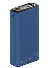 Внешний аккумулятор Olmio QS-30 22.5W 30000 mAh темно-синий