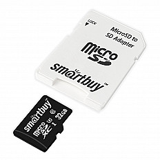 Карта памяти Smartbuy Micro SD 32 Гб U3 V30, 90/55 Mb/s, с адаптером SD