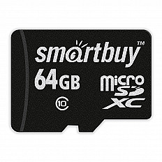 Карта памяти Smartbuy Micro SD 64 Гб без адаптера