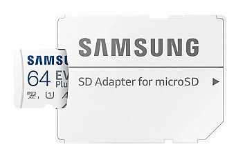 Карта памяти Samsung Micro SD 64 Гб (10 class) + SD адаптер "УЦЕНКА"