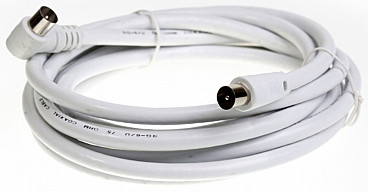 Антенный кабель Smartbuy разъемы M-M, угловой разъем, длина 5 метров (KTV115)