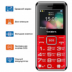 Мобильный телефон teXet TM-B319 красный