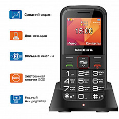 Мобильный телефон teXet TM-B418 красный
