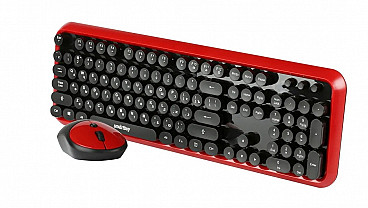 Беспроводной комплект клавиатура и мышь Smartbuy SBC-620382AG-RK, черный-красный