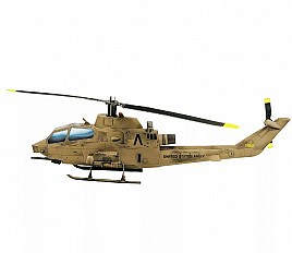 Сборная модель из картона Вертолет "Кобра" (песочный) №190-2