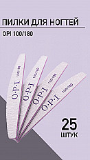 Пилки для ногтей OPI Premium лодочкой 100/180, 25 штук