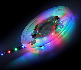 Светодиодная лента Smartbuy 6.3Вт, 12В, 54шт/м, 5 метров (SBL-IP20-6-3-RGB) RGB