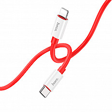 Кабель HOCO X87 USB-C to Lightning 8pin, 20W, 1 метр, красный