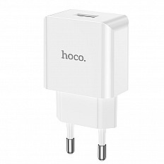 Сетевое зарядное устройство HOCO C106A USB-A 10.5W, белый