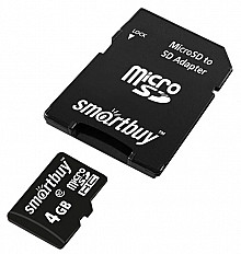 Карта памяти Smartbuy Micro SD 4 Гб