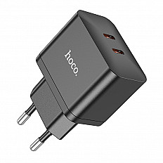 Сетевое зарядное устройство HOCO N29 Dual USB-C 35W "быстрая зарядка" черный