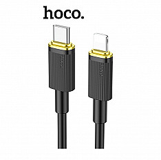 Кабель HOCO U109 Type-C to Lightning 8pin 20W, 1.2 метра, черный