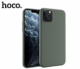 Чехол-накладка HOCO Creative Case iPhone 11 Pro Max силиконовая, темно-зеленый