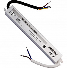 Драйвер для светодиодной ленты Smartbuy IP67, 40Вт, 12В (SBL-IP67-Driver-40W)