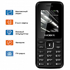 Мобильный телефон teXet TM-118 черный