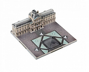 Сборная модель из картона Музей Лувр, Музеи мира в миниатюре №582