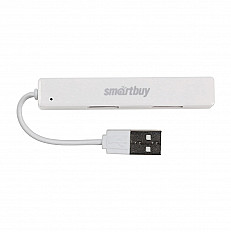 USB HUB, хаб на 4 порта Smartbuy USB 2.0 (SBHA-408-W) белый