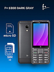 Мобильный телефон F+ S350 темно-серый