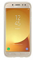 Чехол-накладка Samsung Jelly Cover EF-AJ730 для Galaxy J7 (2017) золотой