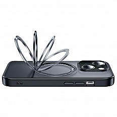 Чехол-накладка HOCO Magnetic Case, STAND для iPhone 15 Plus черный
