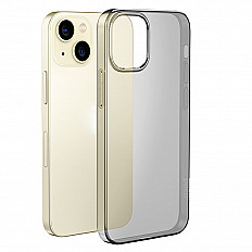 Чехол-накладка HOCO Creative Case iPhone 15 Plus, силиконовый, черный-прозрачный
