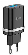Сетевое зарядное устройство HOCO C12 QC USB 18W черный