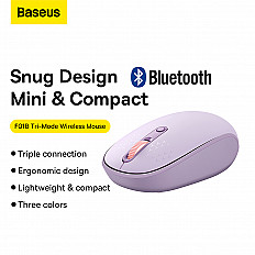 Беспроводная мышь Baseus F01B TRI-MODE Bluetooth (B01055503513-00) фиолетовый
