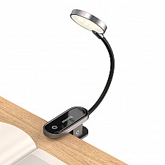 Светодиодный мини светильник с прищепкой Baseus Comfort Reading Mini Clip Lamp 3Вт (DGRAD-0G) черный