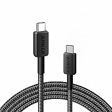 Кабель Anker 322 USB-C to USB-C (3ft Braided) 60W (A81F5G11) черный