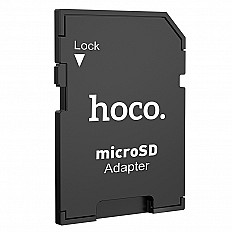 Адаптер переходник SD HOCO HB22 для MicroSD to SD, черный