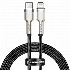 Кабель Baseus Quality Zinc Alloy, USB-C to Lightning 8pin, 20W "быстрая зарядка" (CATJK-A01) 