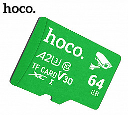 Карта памяти для видеонаблюдения HOCO MicroSDXC 64 ГБ, A2 TF CARD V30 class 10