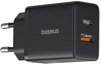 Сетевое зарядное устройство Baseus Cube 20W "быстрая зарядка" USB-C/USB-A (P10111403113-00) черный