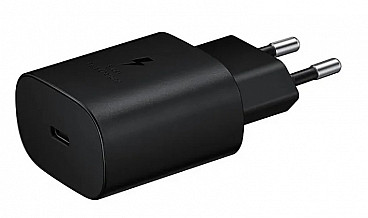 Сетевое зарядное устройство Samsung USB-C 25W (EP-TA800NBE) с функцией быстрой зарядки, черный