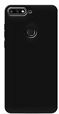 Чехол-накладка BoraSCO Honor 7C Pro/Huawei Y7 (2018) матовый, черный