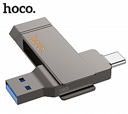 USB 3.2 - USB-C Флеш-накопитель HOCO UD15 128 ГБ серый