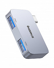 Переходник адаптер Baseus UltraJoy Series 2-Port HUB, USB-C to USB3.0*2 (B0005280E811-00)