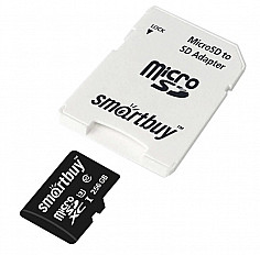 Карта памяти Smartbuy Micro SDXC 256 Гб "Class 10 PRO U3" 90-70MB/s
