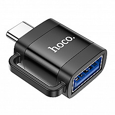 Переходник HOCO UA31C Type-C to USB 3.0 (OTG) черный