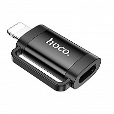 Переходник HOCO UA31B OTG, Lightning to USB-C, черный