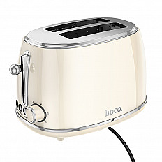 Тостер HOCO HE50 Retro Toaster 38mm, 850W, молочный белый