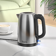 Электрический чайник HOCO HE12 Electric Kettle, 1.7 литра, 1850-2200W, стальной