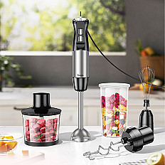 Блендер HOCO HE31 Handheld Blender, 1000W, черный-серебристый