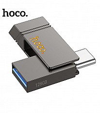 USB 3.2 - USB-C Флеш-накопитель HOCO UD14 128 ГБ серый