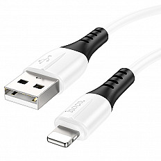 Кабель HOCO X82 Lightning 8pin, 2.4A, 1 метр, белый