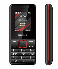 Мобильный телефон teXet TM-207 черный-красный