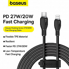 Кабель Baseus Lightning 8pin to Type-C 20W (P10355701111-01) 2 метра, черный