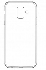 Чехол-накладка BoraSCO Samsung Galaxy A6 (2018) силиконовая, прозрачный
