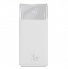 Повербанк (POWERBANK) Baseus Bipow Digital 20W, 10000 mAh (PPBD050502) белый